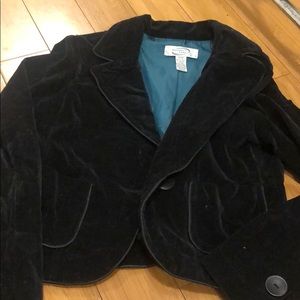 Weather Vane Black Suede Blazer